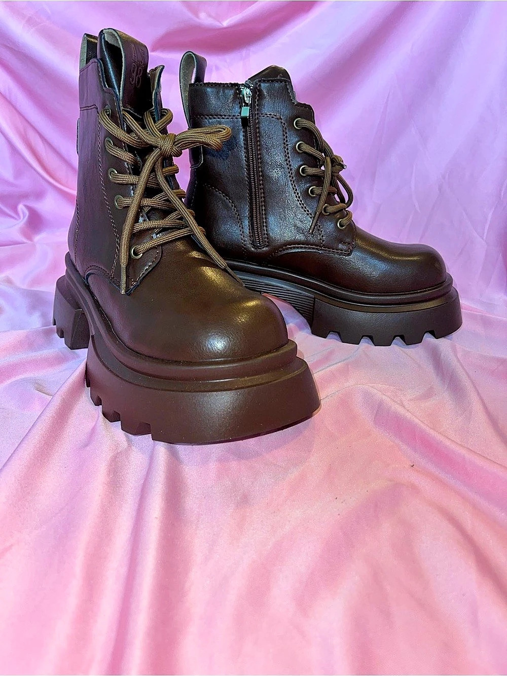 A.S.98 Combat Boots in Brown Like New